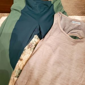 Wake and Train Leggings w/Columbia Coolong  Tank